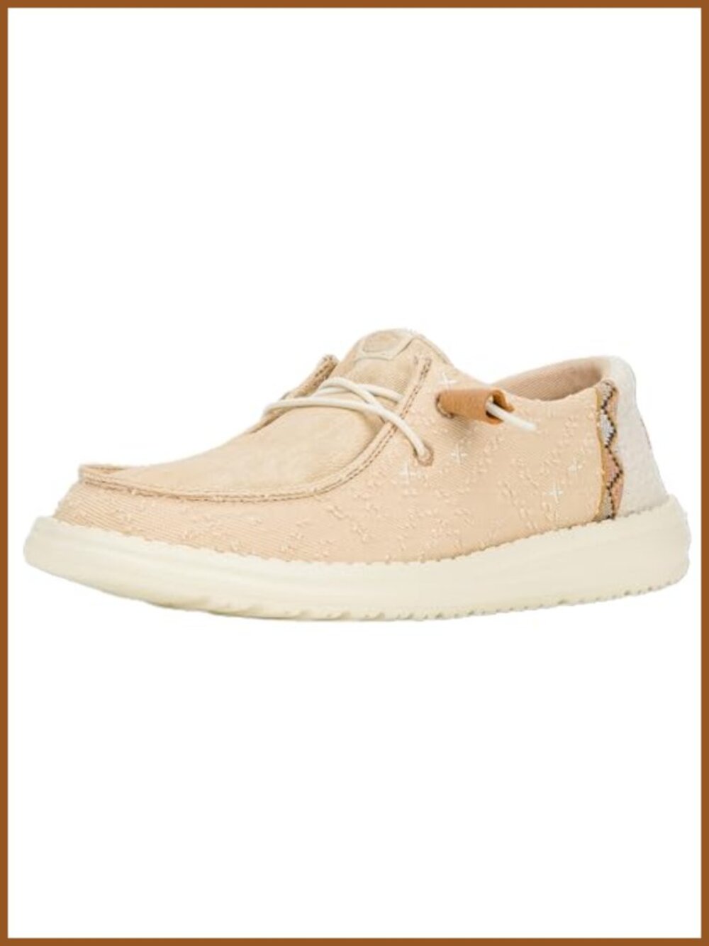 Wendy Crafted Boho Canvas Loafer Slip-On Casual Walking Shoe